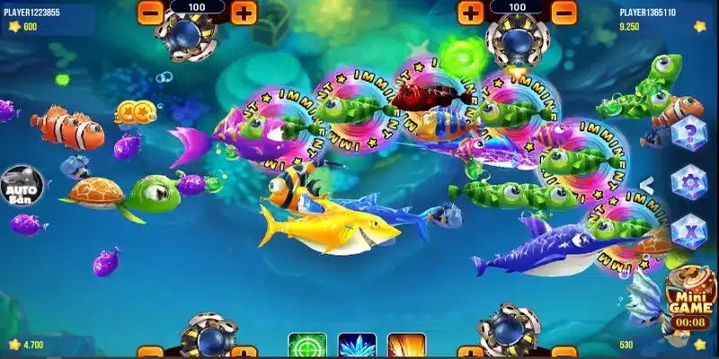 Trong game bắn cá cung cấp nhiều loại vũ khí và tính năng